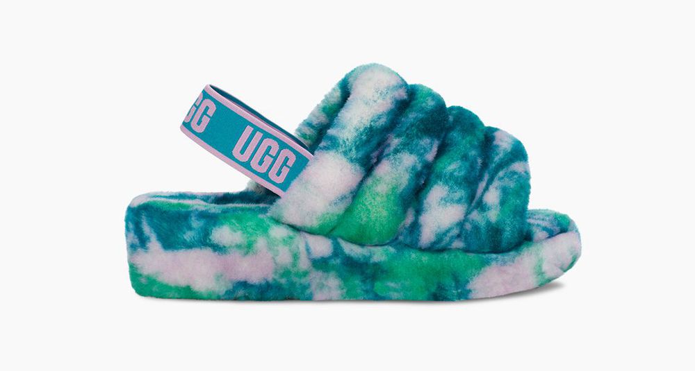 Ugg Slides Canada - Ugg Women's Fluff Yeah Marble Blue